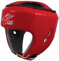 Шлем для единоборств Рэй-Спорт БОЕЦ-3 (искожа) с закрытым верхом р.L